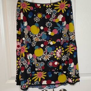 Cynthia Cynthia Steffe Retro Floral Print Skirt